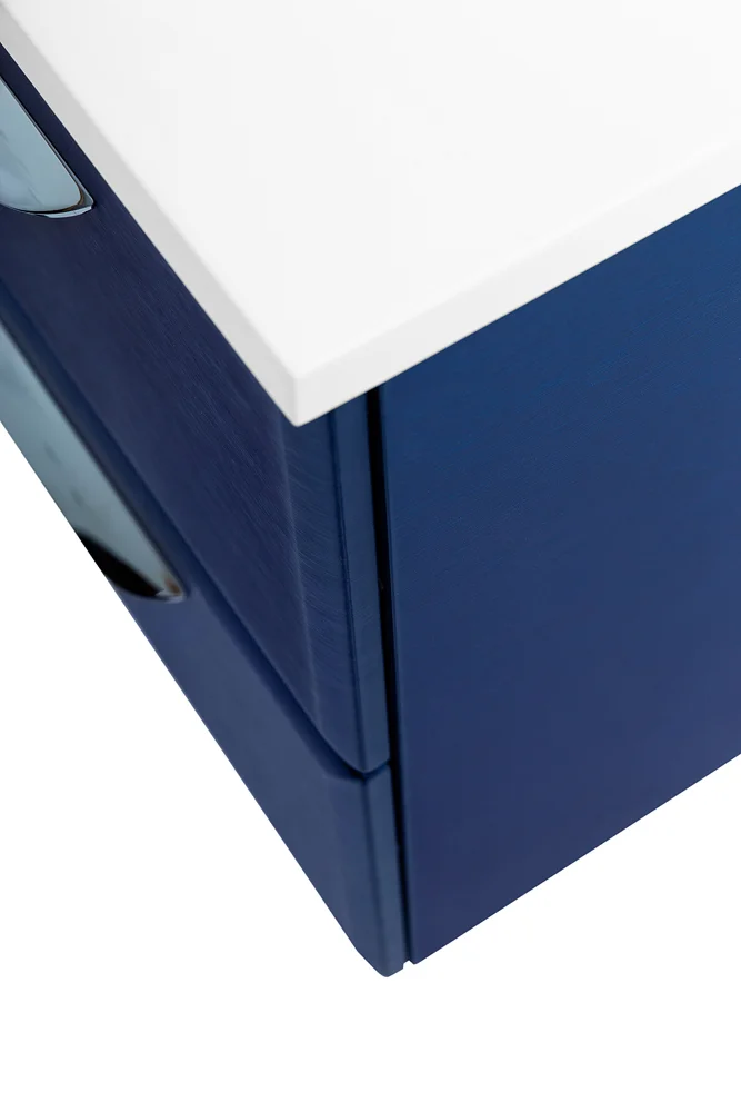 Приобрести cezares тумба подвесная с раковиной eco 90 см sapfiro, синяя eco-900-2c-so-spf-p