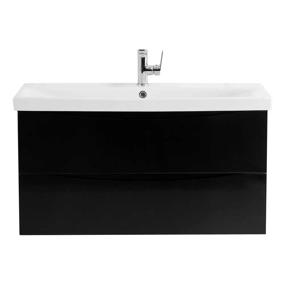 Приобрести belbagno тумба с раковиной marino-cer 80 см, подвесная nero lucido, белая раковина