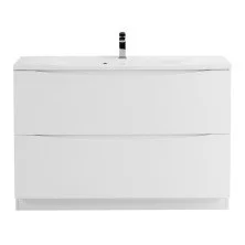 BelBagno Тумба с раковиной MARINO 120 см, напольная Bianco Lucido, белая раковина
