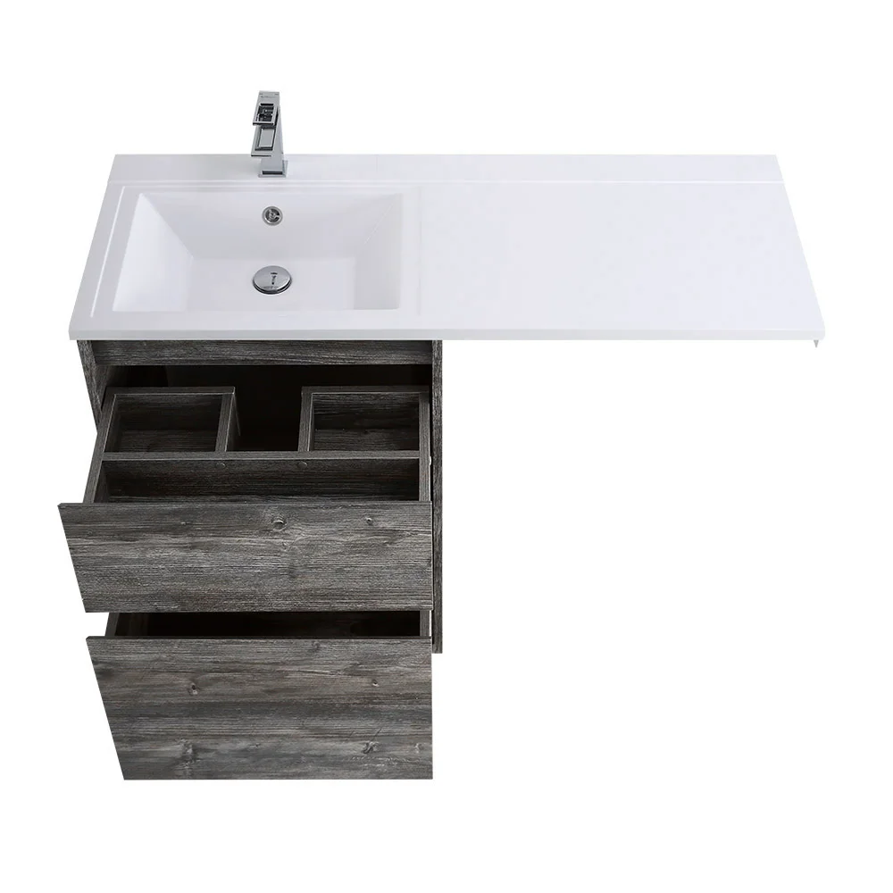 Приобрести belbagno тумба с раковиной kraft 120 см, напольная kraft-lvd-58/120-l pino pasadena, белая раковина