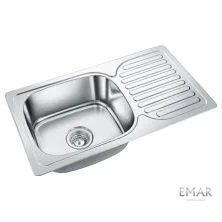 Emar Кухонная мойка 76х42 см, хром EMAR 302A