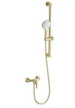Смеситель для душа с гарнитуром WONZON & WOGHAND, Брашированное золото (WW-4570-BG)