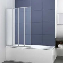 Vincea Шторка на ванну 100 см, прозрачное, хром VSB-31100CL