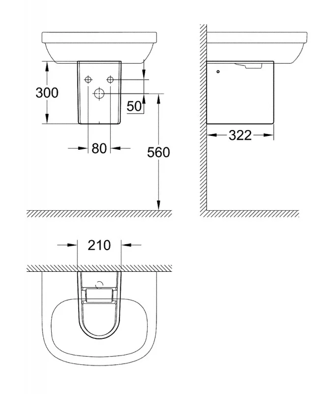 Приобрести полупьедестал grohe euro ceramic, белый 39201000