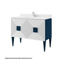 Caprigo Тумба с раковиной ATRIO 110 см, белая/синяя