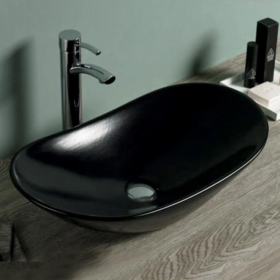 Приобрести jorno раковина накладная melana 62х36 см, черная melana mln-7811amb