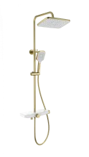 Душевая система с термостатом WONZON & WOGHAND ThermoKlick, Брашированное золото (WW-B3098-A-BG)