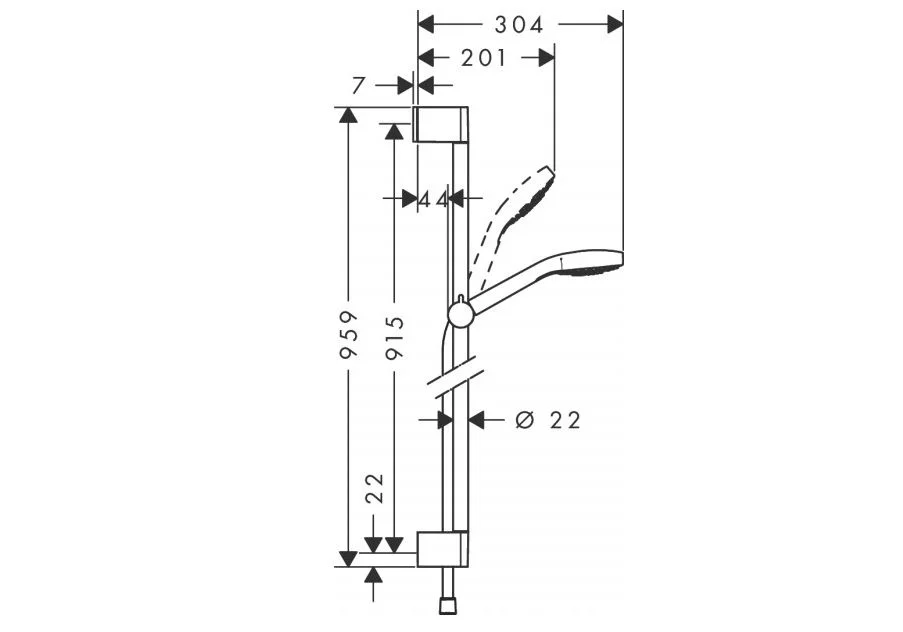 Приобрести 26570400 croma select s душевой набор croma select s multi 0.90м