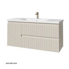 Caprigo Тумба с раковиной FORTE-Smalty TYPE 120 см, левая, светло бежевая