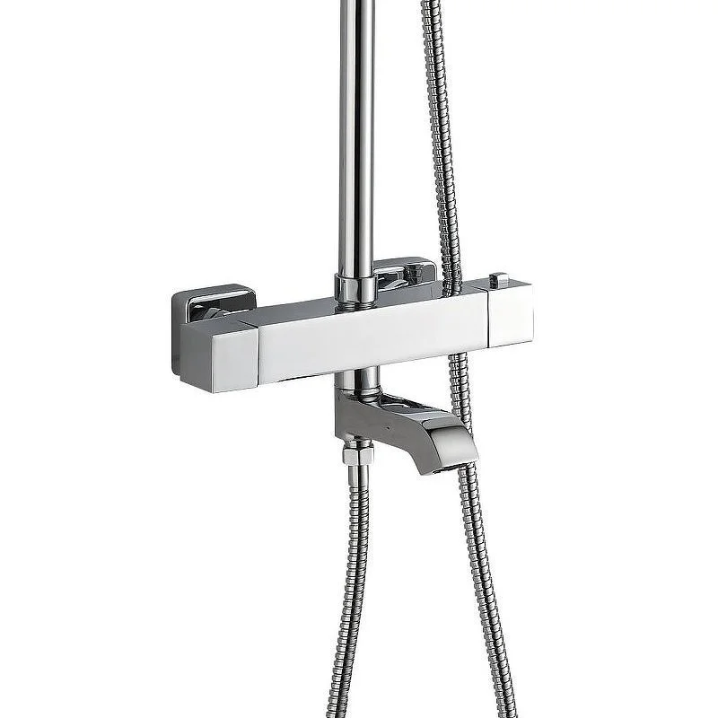 Приобрести haiba душевая система с термостатом, квадратная d-245мм, хром hb2422