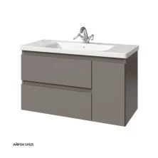 Caprigo Тумба с раковиной FORTE 100 см, правая, айрон