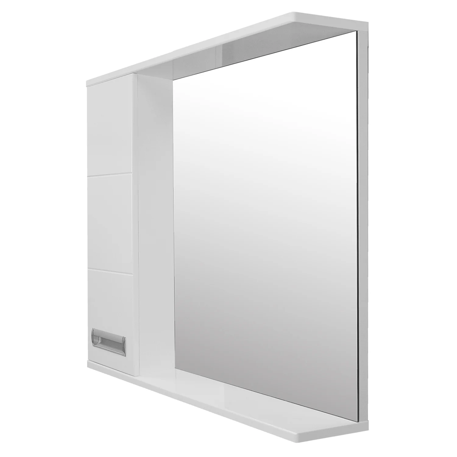 Приобрести loranto зеркало-шкаф дина 75х70 см, левосторонее, белое (cs00049719)