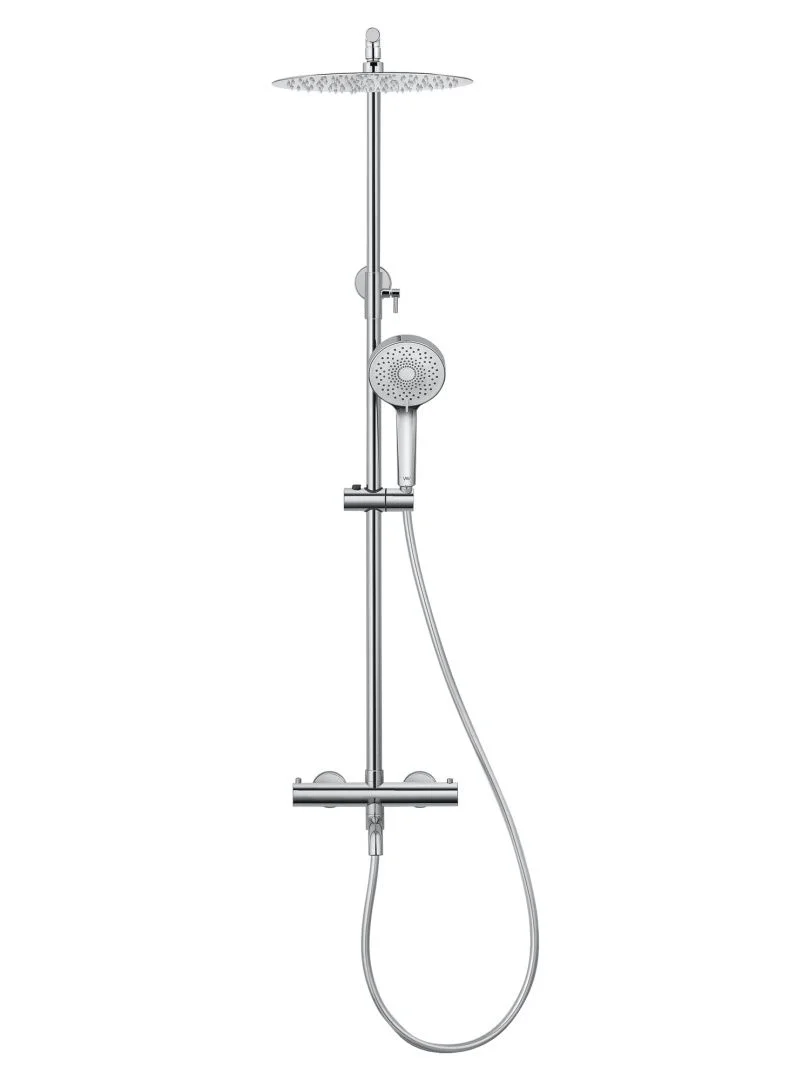 Приобрести душевая система с термостатом wonzon & woghand stick, хром (ww-88739903-cr)