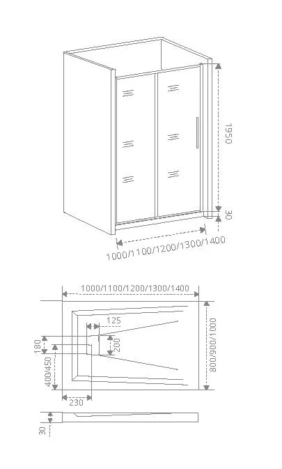 Приобрести bas душевая дверь idea 1200х1950 мм, хром wtw-120-c-ch