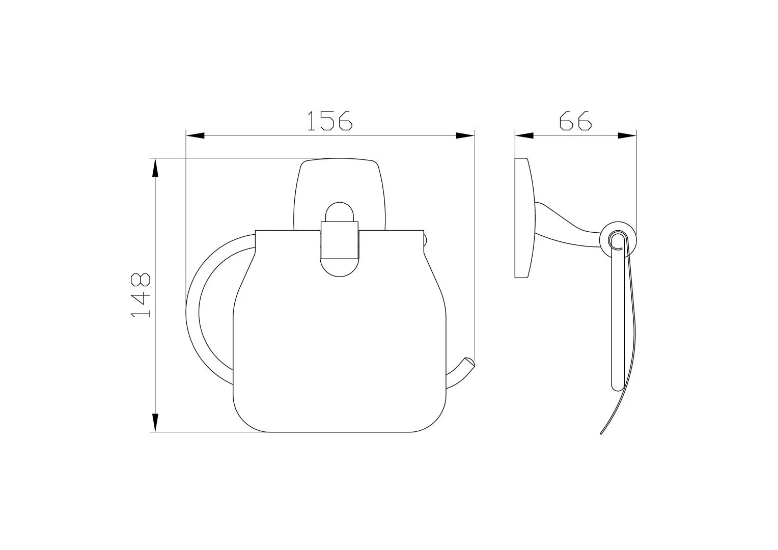 Приобрести держатель для туалетной бумаги с крышкой wonzon & woghand porto, хром (ww-1601)