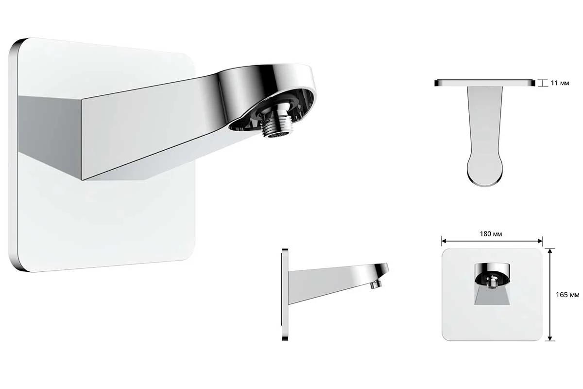 Приобрести vincea встраиваемая душевая система inspire , оружейная сталь vsfw-421i3gm