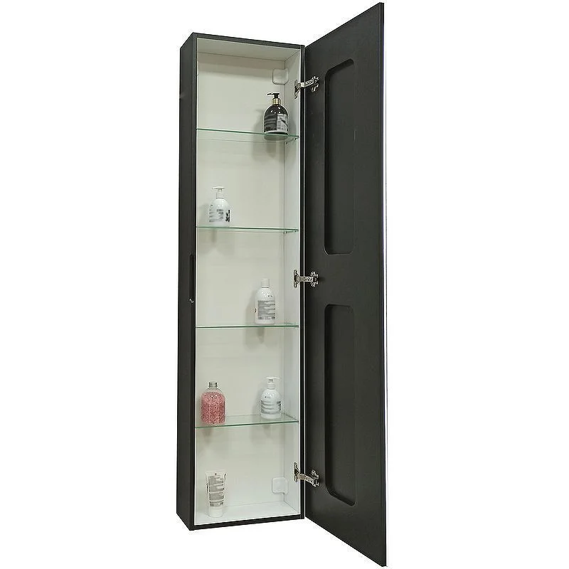 Приобрести continent пенал подвесной с подсветкой mirror box black 160 см, сенсорный включатель, черный