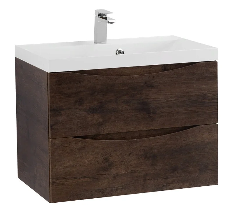 Приобрести тумба подвесная с раковиной belbagno marino-600-2c-so-rw-p 60 см, rovere moro