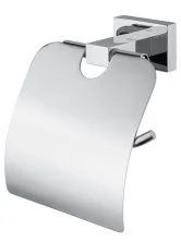 Держатель для туалетной бумаги с крышкой WONZON & WOGHAND FLAT, Хром (WW-9726)
