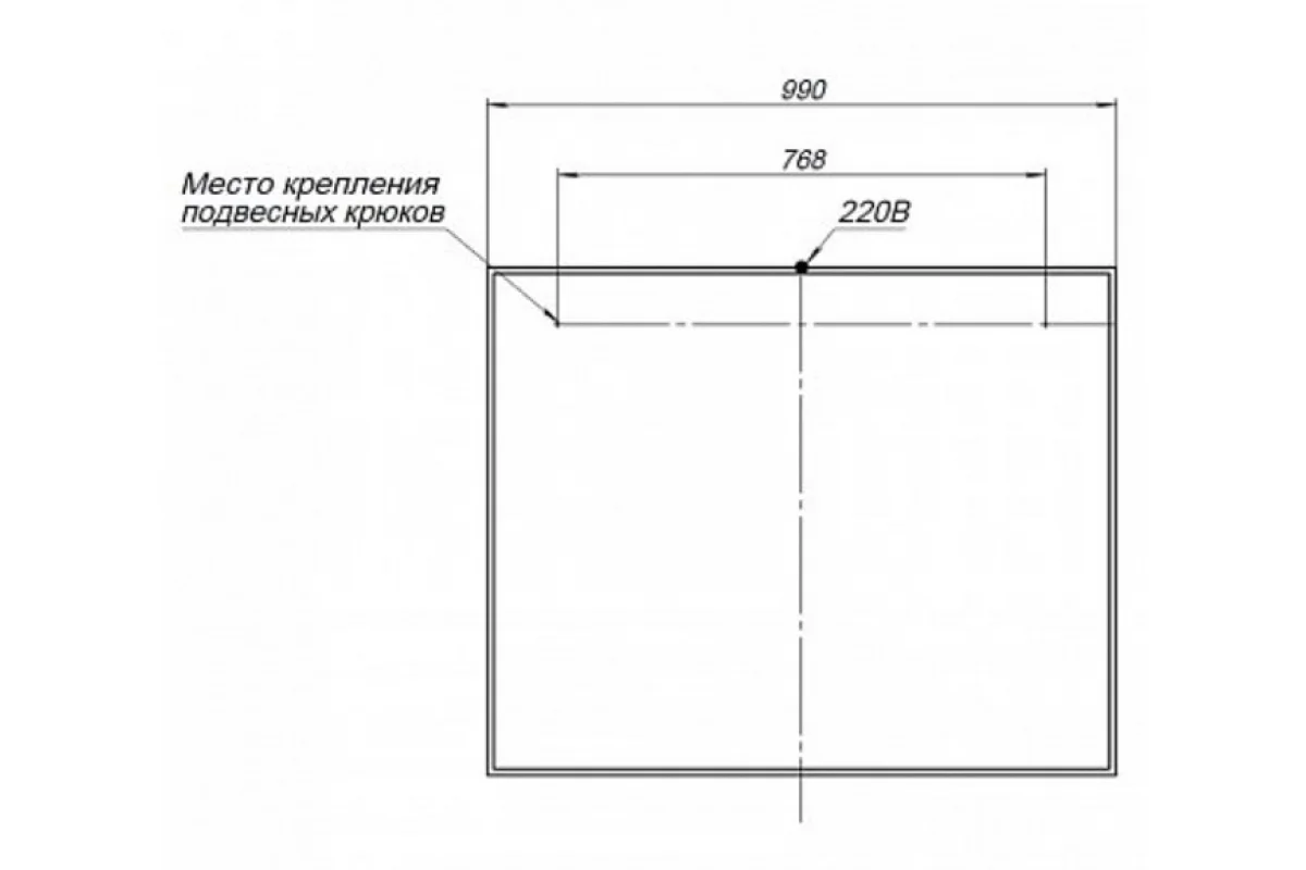 Приобрести aquanet зеркало nova lite 100 см, led подсветка, белое