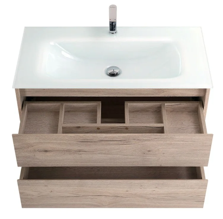 Приобрести тумба подвесная с раковиной belbagno kraft-800-2c-so-rgb 80 см, rovere galifax bianco