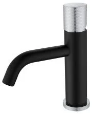 Boheme Смеситель для раковины Stick, черный матовый\хром 121-BCR.2