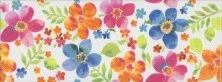 Декор настенный Kerama Marazzi Венсен Dec. Разноцветный Цветы 40x15