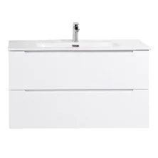 BelBagno Тумба с раковиной ETNA 100 см, подвесная Bianco Lucido, белая раковина