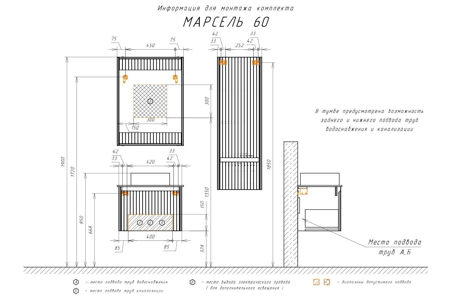 Приобрести сomforty зеркало марсель-60 с подсветкой, белое матовое