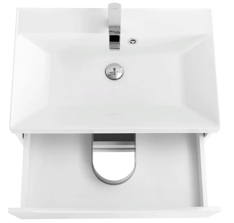 Приобрести тумба подвесная с раковиной belbagno marino-600-2c-so-bo-p 60 см, bianco opaco