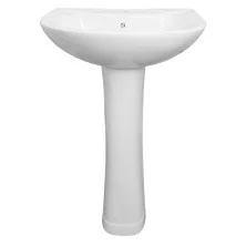 Loranto Раковина с пьедесталом 530х450х825 . белая (CS-025)