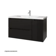 Caprigo Тумба с раковиной TERMIN-Smalty META 100 см, правая, графит, эмаль