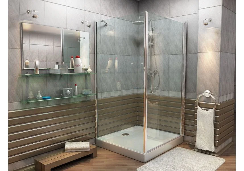 Приобрести ограждение душевое bas pandora cr-90-c-ch 90х90 см