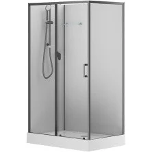 Aquanet Душевая кабина Passion EVO 120L Black 120x80 см