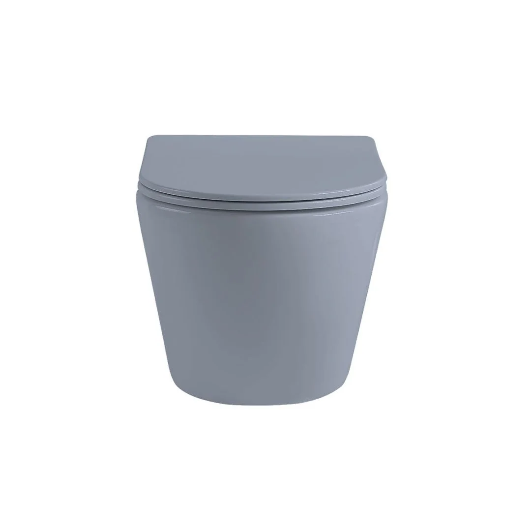 Приобрести vincea унитаз подвесной globo, ультратонкое сиденье, микролифт, голубой матовый vt1-14smo