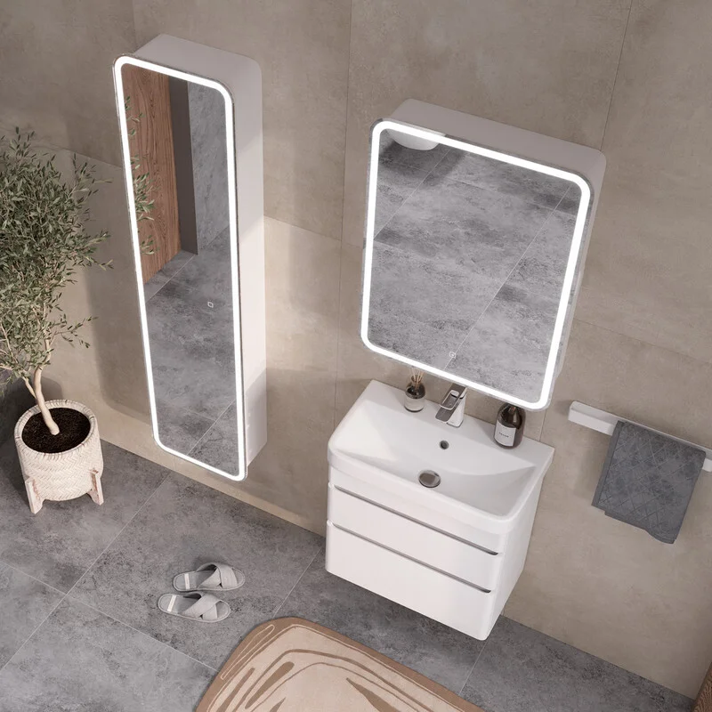 Приобрести equil тумба подвесная с раковиной soldi 60 см, белая tpsoldi60.2y-04