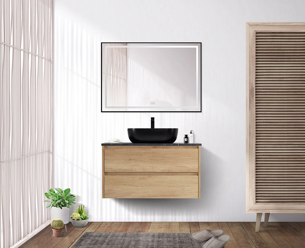 Приобрести belbagno тумба со столешницей kraft 100 см, подвесная rovere nebrasca nature