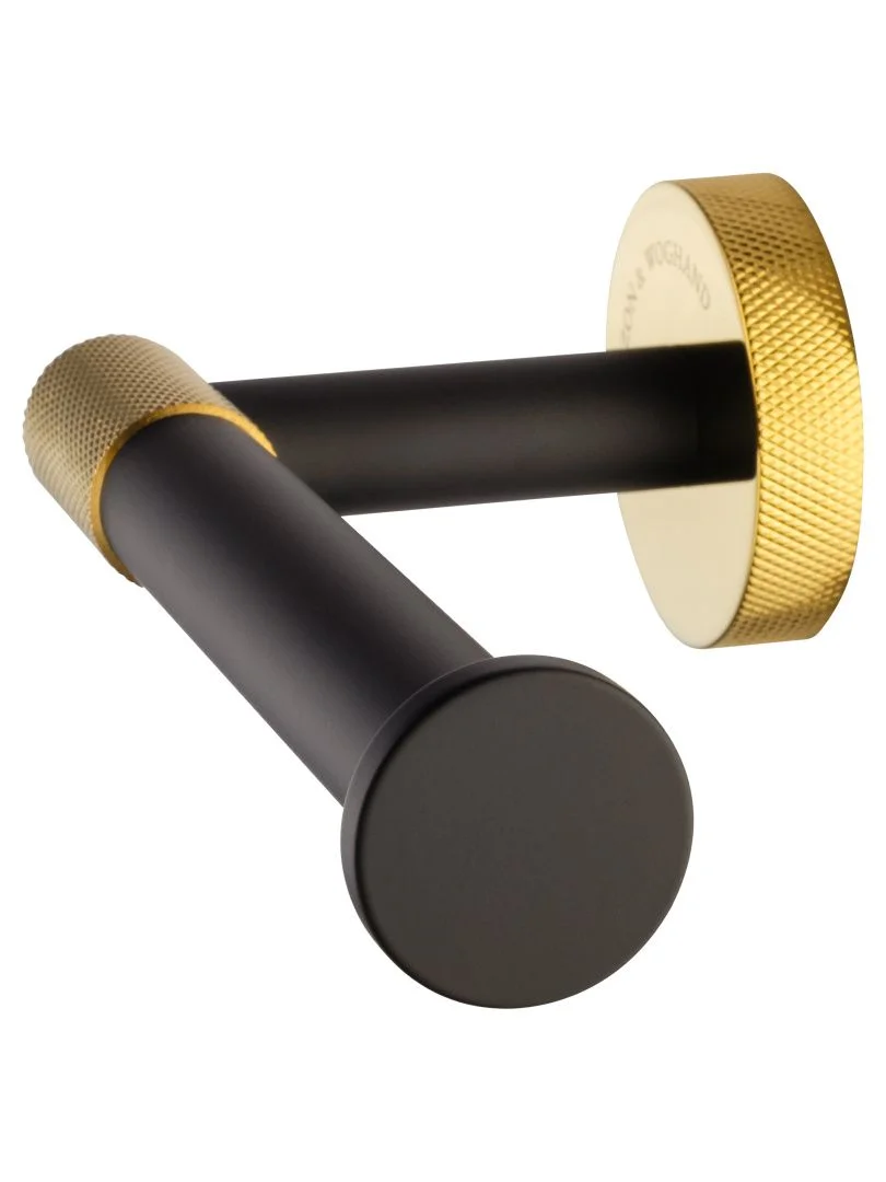 Приобрести держатель для туалетной бумаги без крышки wonzon & woghand majestic, черный/золото (ww-9216)