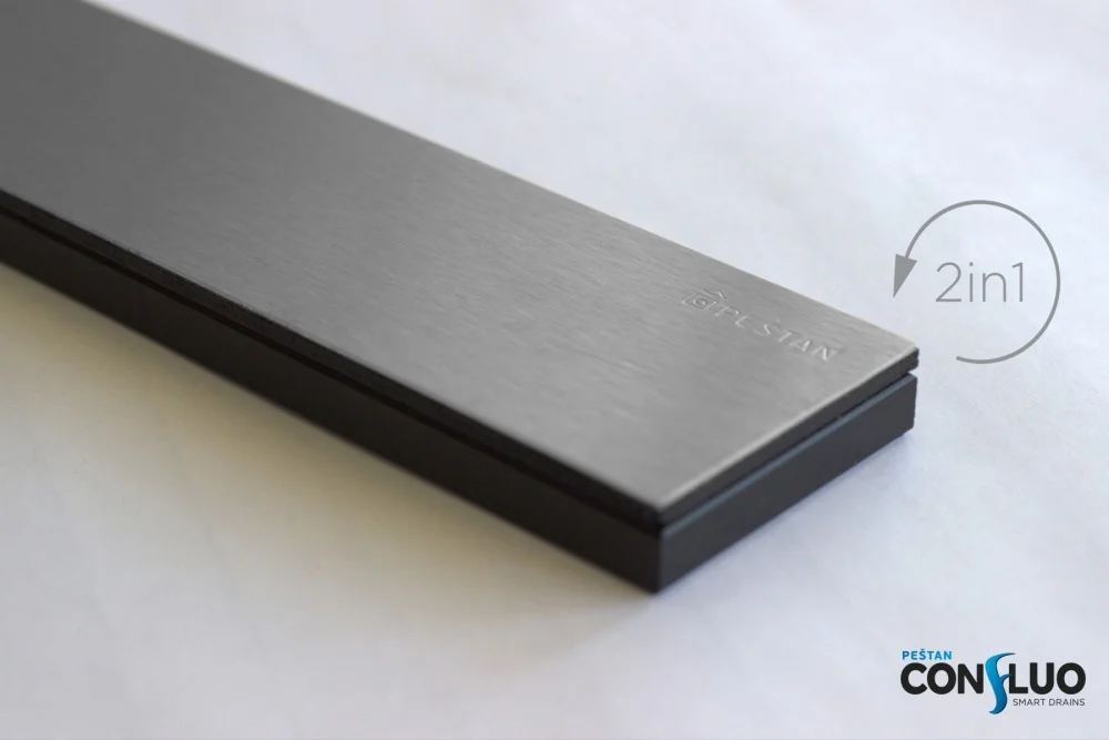 Приобрести pestan душевой трап confluo premium black glass line 550