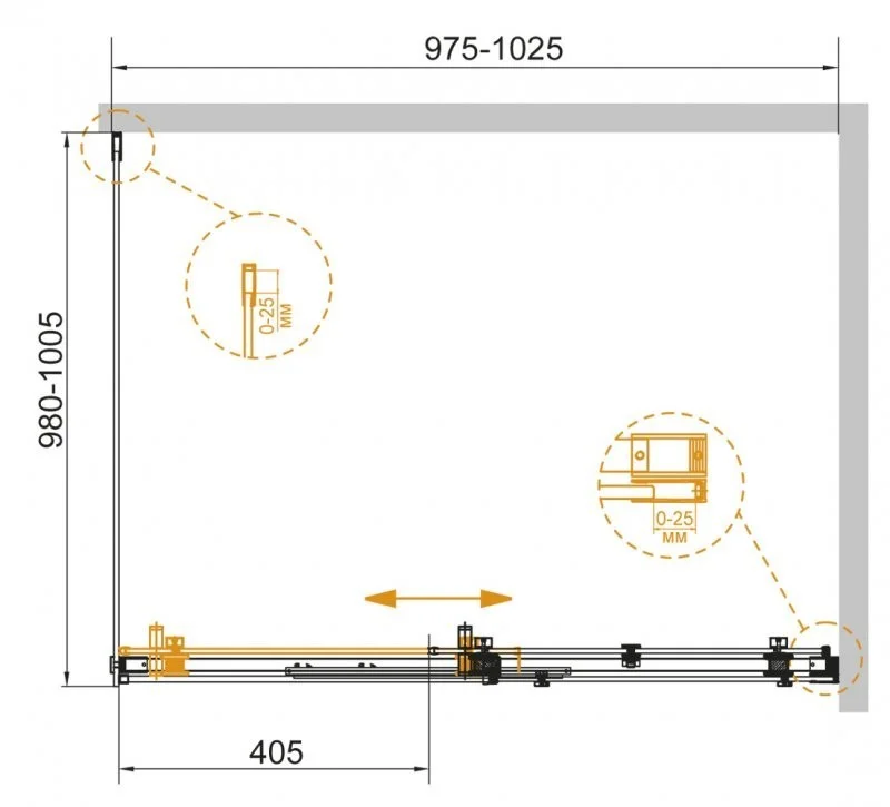 Приобрести cezares душевое ограждение stylus-soft 100х100см stylus-soft-a-1-100/100-c-cr