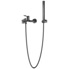 Azario Смеситель для ванны Ability с ручным душем, графит AZ-VRY238331AJ