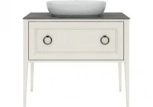 Тумба напольная со столешницей Kerama Marazzi Plaza Classic 100 см PL.C.100.1+1\WHT, белый
