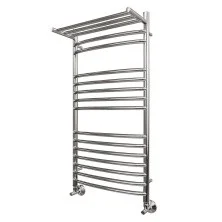 Полотенцесушитель водяной Point 500х1000 Альфа П14 с полкой, хром PN05150SP