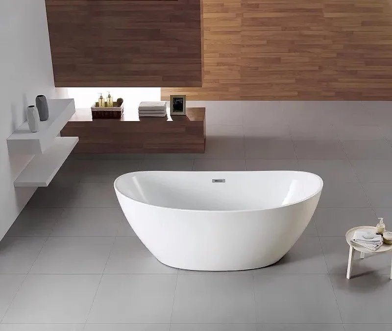 Приобрести акриловая ванна azario glasgow 166х78 см, отдельностоящая gla16778