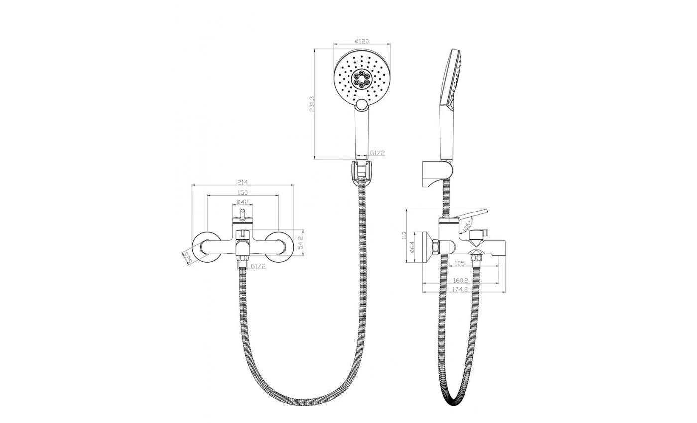 Приобрести lemark смеситель для ванны minima, хром lm3814c