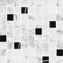 Мозаика Kerranova Marble Trend 300x300 мм, MR, Mix 2, серый\черный