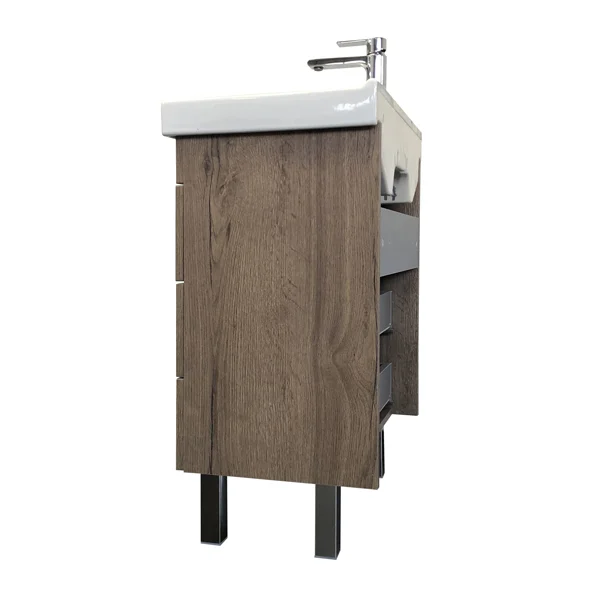 Приобрести сomforty тумба с раковиной никосия 60н дуб темный