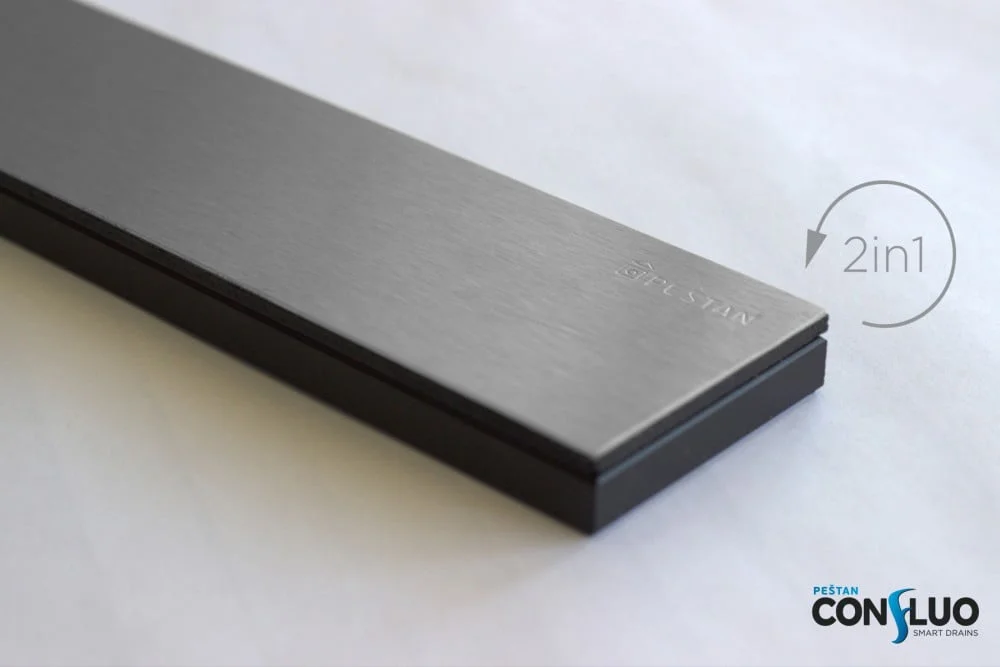 Приобрести pestan душевой трап confluo premium black glass line 450