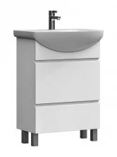 VIGO Тумба с раковиной Wing 60см, 2 ящика, напольная, белая tn.WIN.BAL.60.2Y белый