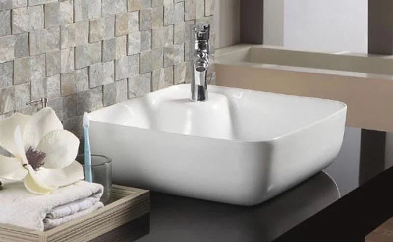 Приобрести azario раковина накладная 43х43 см, белая az41267